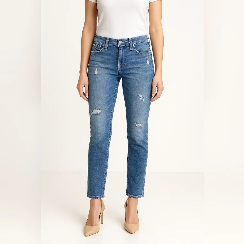 Adriano Goldschmied AG The Stilt Slim Straight Cigarette Jeans 26R Medium Wash